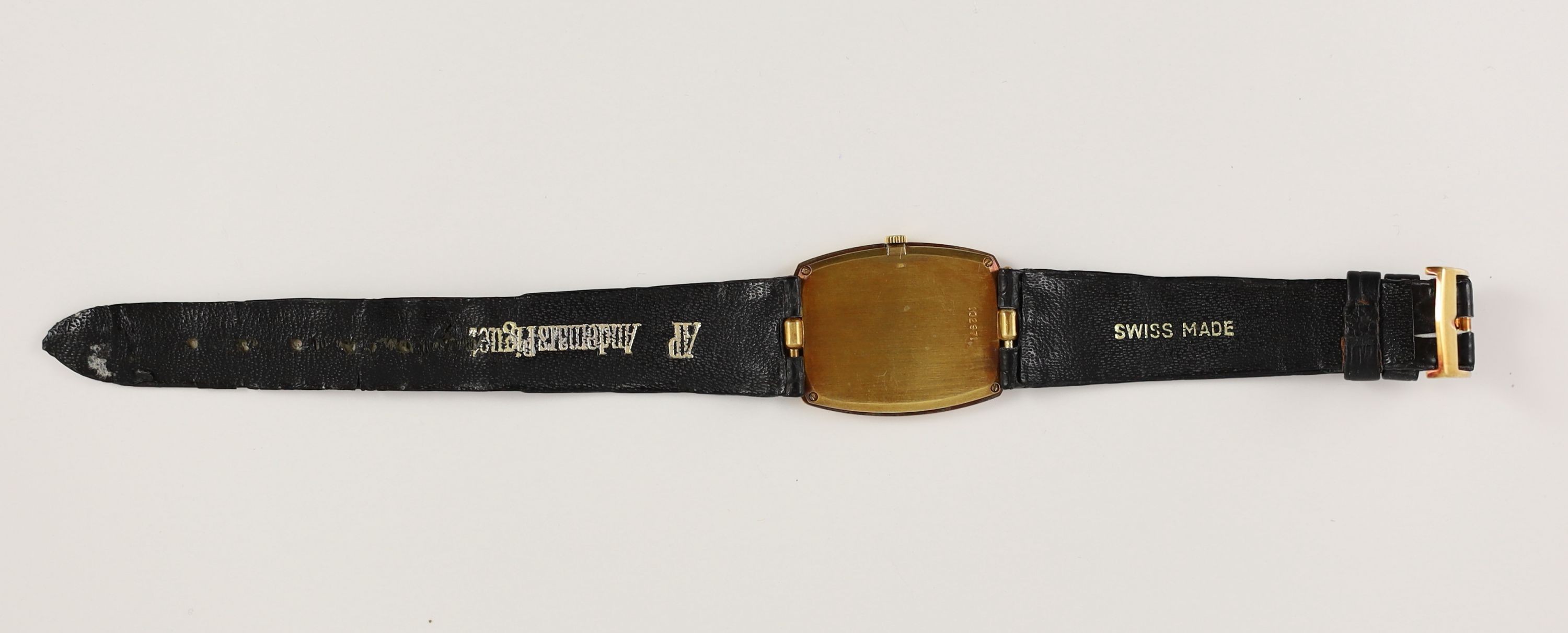 A gentleman's 18ct gold Audemars Piguet manual wind dress wrist watch